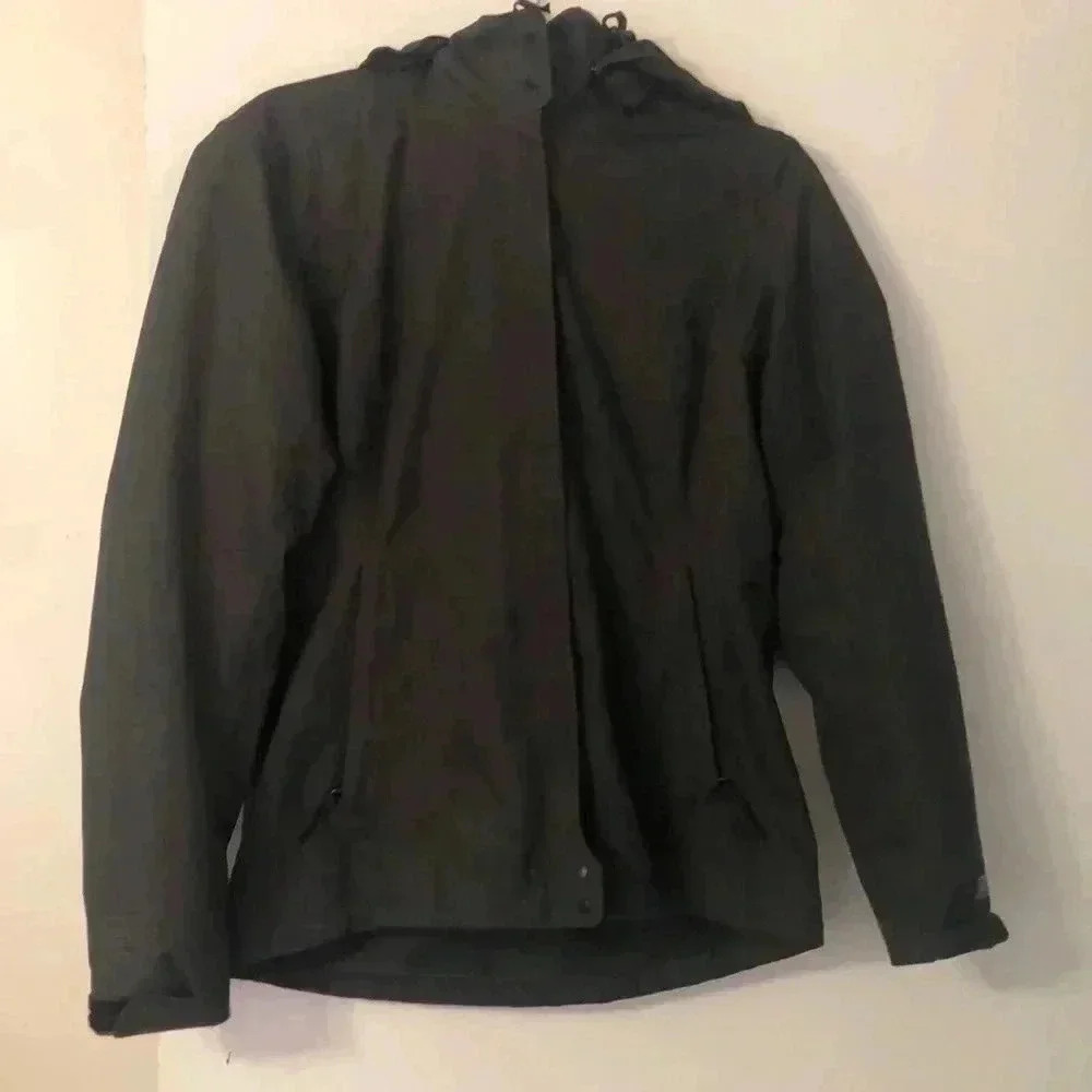 REI lightweight jacket with detachable hood.